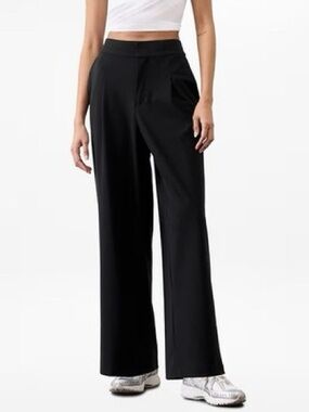 Athleta Pinnacle Wide-Leg High-Rise Trousers  Pants